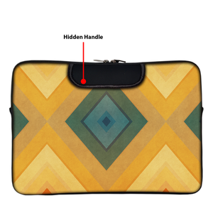 Retro Pattern | Laptop Sleeve with Concealable Handles fits Up to 15.6" Laptop / All MacBook Models