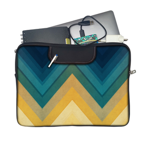 Retro Lines | Laptop Sleeve with Concealable Handles fits Up to 15.6" Laptop / All MacBook Models