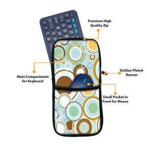 Geometric Circle | Keyboard and Mouse Sleeve for wireless Keyboard & Mouse