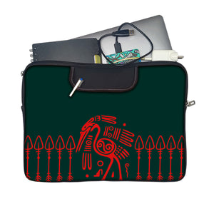 OSTRICH DESIGN Laptop Sleeve with Concealable Handles fits Up to 15.6" Laptop / MacBook 16 inches