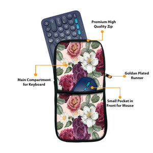 Floral Elegance | Keyboard and Mouse Sleeve for wireless Keyboard & Mouse