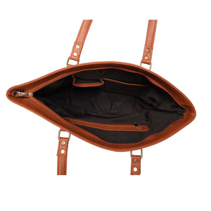 Spring Bird - Vegan Leather Tote Bag Strapped