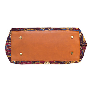 Persian Paisley - Vegan Leather Tote Bag