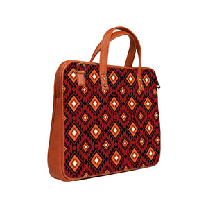 Contra Tiles - Premium Canvas Vegan Leather Laptop Bags (optional side straps)