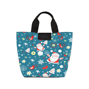 Starry Santa - Lunch Bag Canvas Print