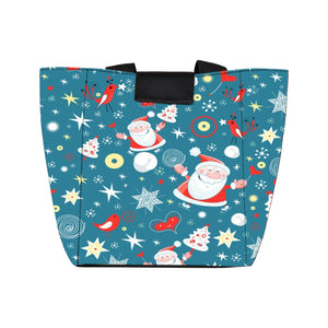 Starry Santa - Lunch Bag Canvas Print
