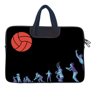 VOLLEY BALL Laptop Sleeve with Concealable Handles fits Up to 15.6" Laptop / MacBook 16 inches