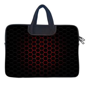 POLY PATTERN Laptop Sleeve with Concealable Handles fits Up to 15.6" Laptop / MacBook 16 inches