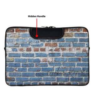 Wall Engraved | DFY Laptop Sleeve with Concealable Handles fits Up to 15.6" Laptop / MacBook 16 inches