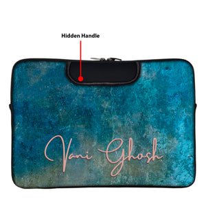 Withered Teal | DFY Laptop Sleeve with Concealable Handles fits Up to 15.6" Laptop / MacBook 16 inches