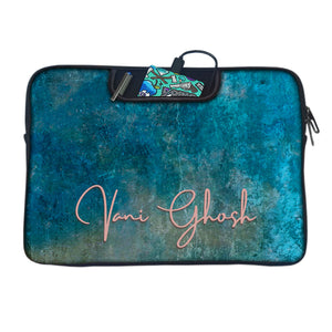 Withered Teal | DFY Laptop Sleeve with Concealable Handles fits Up to 15.6" Laptop / MacBook 16 inches