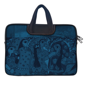 FOLK ART Laptop Sleeve with Concealable Handles fits Up to 15.6" Laptop / MacBook 16 inches