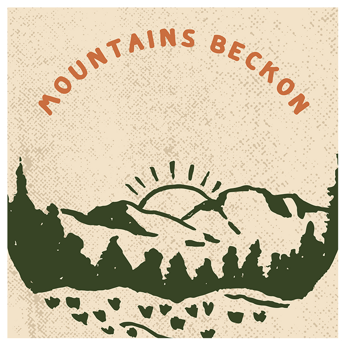 Mountains Beckon - Premium Vinyl Sticker