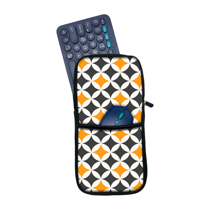 Yellow Tiles | Keyboard and Mouse Sleeve for wireless Keyboard & Mouse