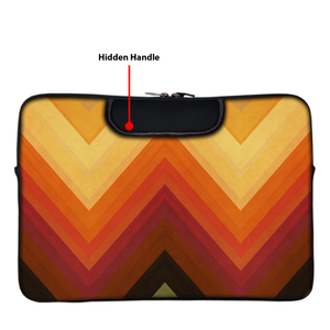 Geometric Pattern | Laptop Sleeve with Concealable Handles fits Up to 15.6" Laptop / All MacBook Models