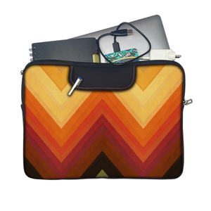 Geometric Pattern | Laptop Sleeve with Concealable Handles fits Up to 15.6" Laptop / All MacBook Models