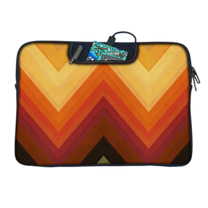 Geometric Pattern | Laptop Sleeve with Concealable Handles fits Up to 15.6" Laptop / All MacBook Models