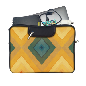 Retro Pattern | Laptop Sleeve with Concealable Handles fits Up to 15.6" Laptop / All MacBook Models