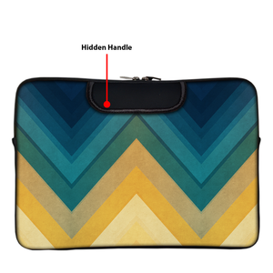 Retro Lines | Laptop Sleeve with Concealable Handles fits Up to 15.6" Laptop / All MacBook Models