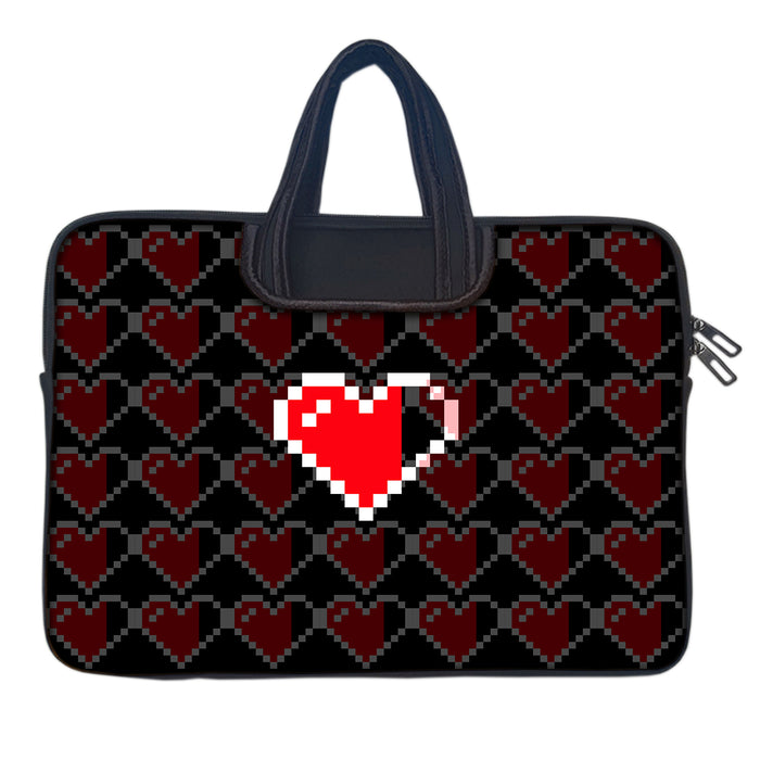 HEART Laptop Sleeve with Concealable Handles fits Up to 15.6" Laptop / MacBook 16 inches