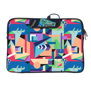 Geometric Shapes | Laptop Sleeve with Concealable Handles fits Up to 15.6" Laptop / All MacBook Models