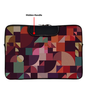 Geometric | Mess Laptop Sleeve with Concealable Handles fits Up to 15.6" Laptop / All MacBook Models