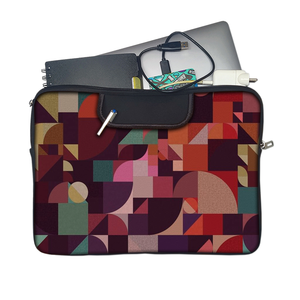 Geometric | Mess Laptop Sleeve with Concealable Handles fits Up to 15.6" Laptop / All MacBook Models