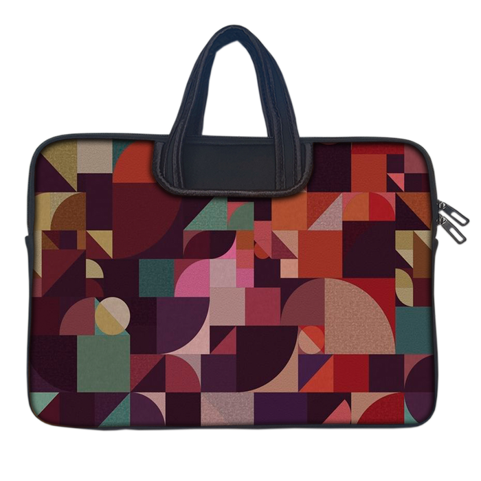 Geometric | Mess Laptop Sleeve with Concealable Handles fits Up to 15.6" Laptop / All MacBook Models