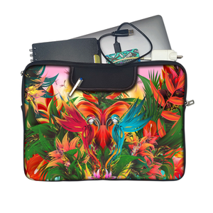 Parrot Colors | Laptop Sleeve with Concealable Handles fits Up to 15.6" Laptop / MacBook 16 inches