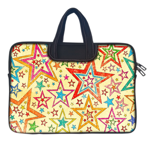 Colorful Stars | Laptop Sleeve with Concealable Handles fits Up to 15.6" Laptop / MacBook 16 inches