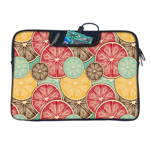 Lemon Slices | Laptop Sleeve with Concealable Handles fits Up to 15.6" Laptop / MacBook 16 inches