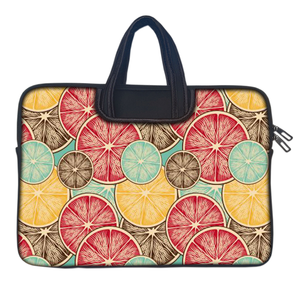 Lemon Slices | Laptop Sleeve with Concealable Handles fits Up to 15.6" Laptop / MacBook 16 inches