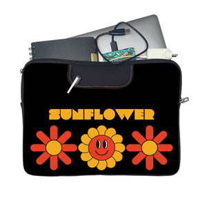 SUNFLOWER Laptop Sleeve with Concealable Handles fits Up to 15.6" Laptop / MacBook 16 inches