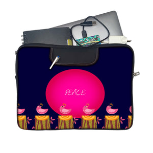 PEACE Laptop Sleeve with Concealable Handles fits Up to 15.6" Laptop / MacBook 16 inches