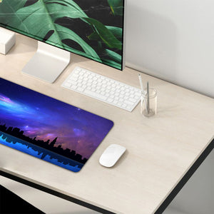 Night Skyline Desk Mat