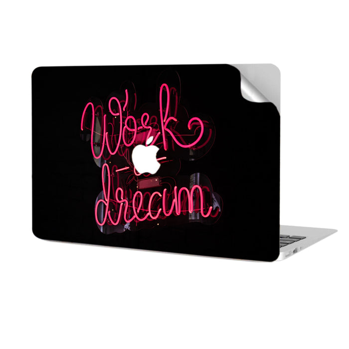 Work and Dream Macbook Skin Decal