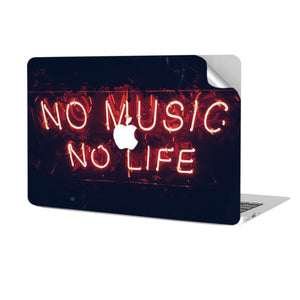 No Music No Life Macbook Skin Decal