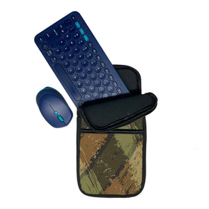 Green Checks | Keyboard and Mouse Sleeve for wireless Keyboard & Mouse