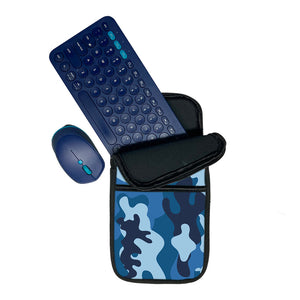 Blue Camo | Keyboard and Mouse Sleeve for wireless Keyboard & Mouse