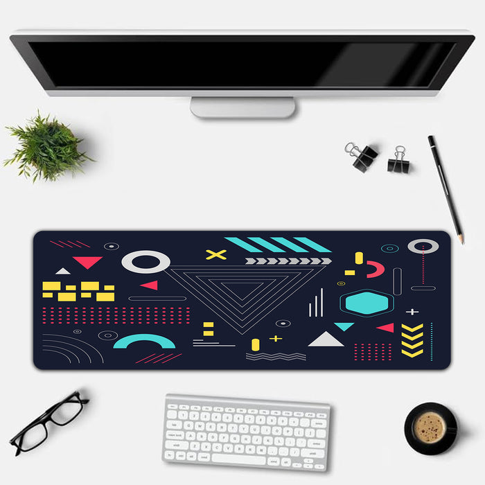 Arcade Maze Geometry Desk Mat