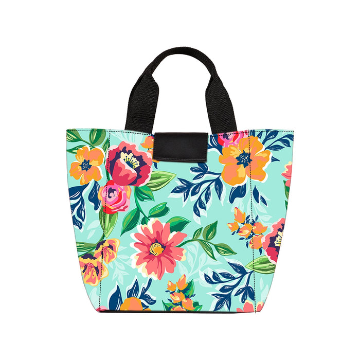 Floral Serene - Lunch Bag Canvas Print