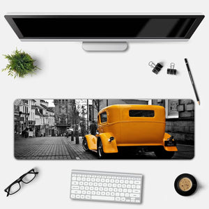 Yellow Taxi Desk Mat