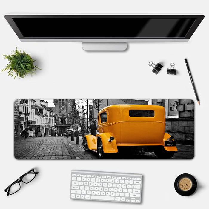 Yellow Taxi Desk Mat