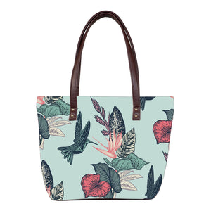 Spring Bird - Vegan Leather Tote Bag
