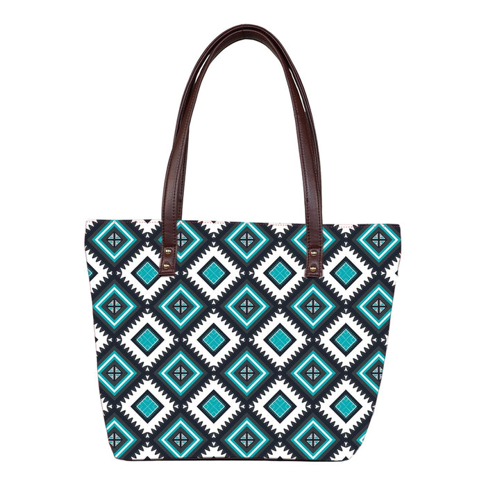 Electro Tiles - Vegan Leather Tote Bag