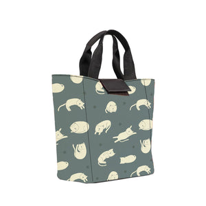 Feline Yoga - Lunch Bag Canvas Print
