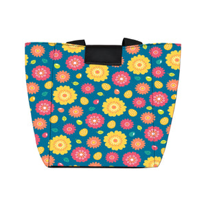 Vibrant Floral - Lunch Bag Canvas Print