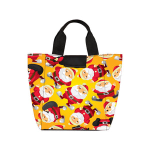Santa Zero Gravity - Lunch Bag Canvas Print