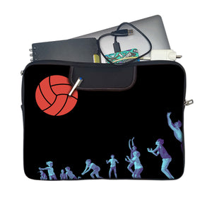 VOLLEY BALL Laptop Sleeve with Concealable Handles fits Up to 15.6" Laptop / MacBook 16 inches