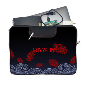 DIVE IN Laptop Sleeve with Concealable Handles fits Up to 15.6" Laptop / MacBook 16 inches